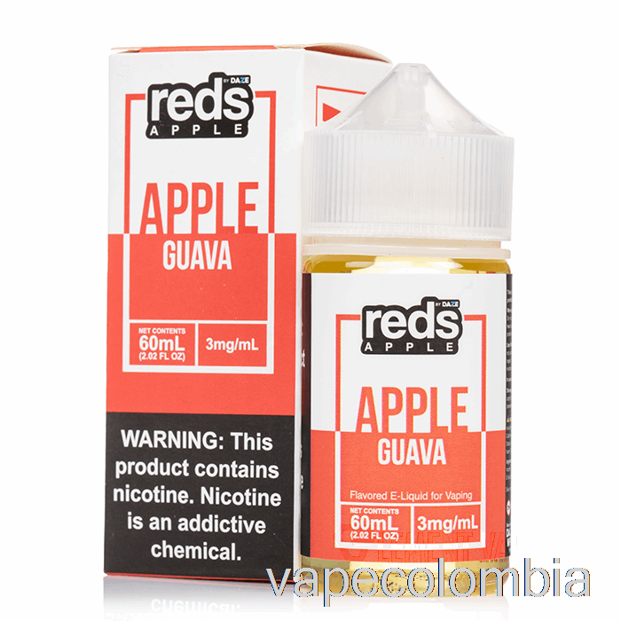 Vape Kit Completo Guayaba - E-jugo De Manzana Roja - 7 Daze - 60ml 6mg